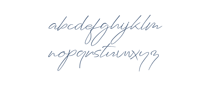 Planets Signature Lowercase