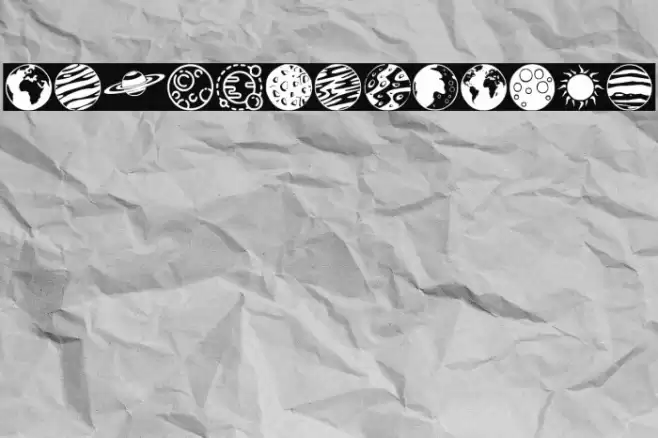 Planets Font examples