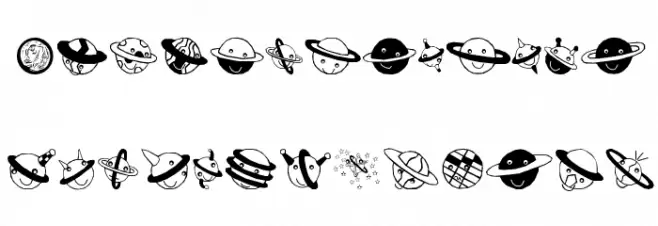 Planets Fuentes MINÚSCULAS