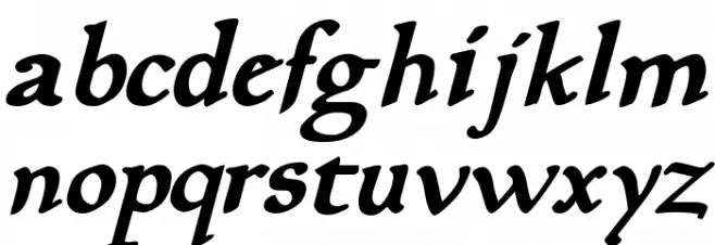 Planewalker Bold Italic फ़ॉन्ट लोअरकेस