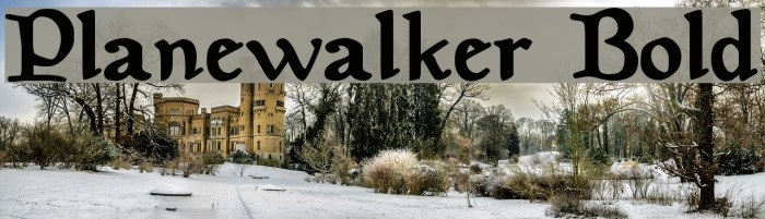 Planewalker Bold Font examples