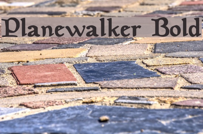 Planewalker Bold Font examples