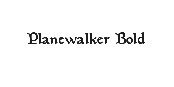 Planewalker Bold Logo