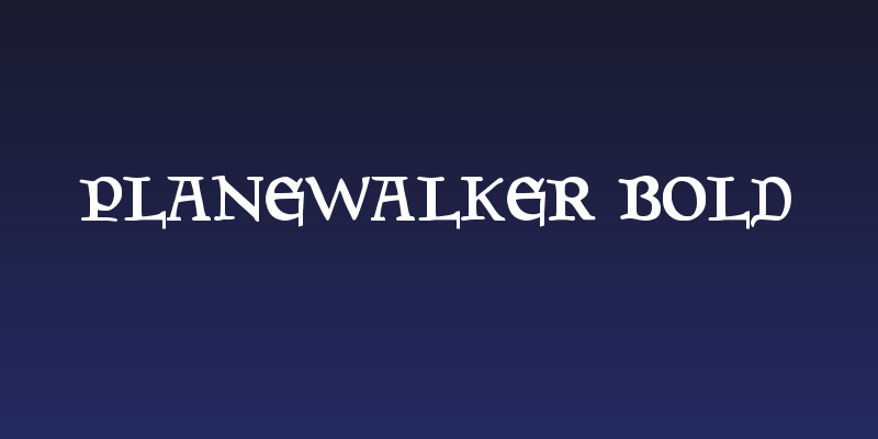 Planewalker Bold Social Header