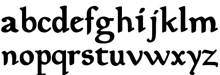 Planewalker Bold Font LOWERCASE