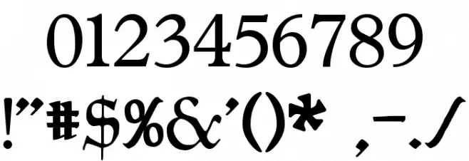 Planewalker Font OTHER CHARS