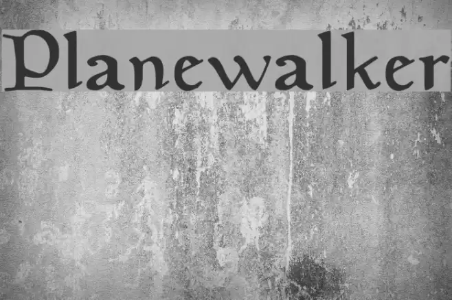 Planewalker Font examples