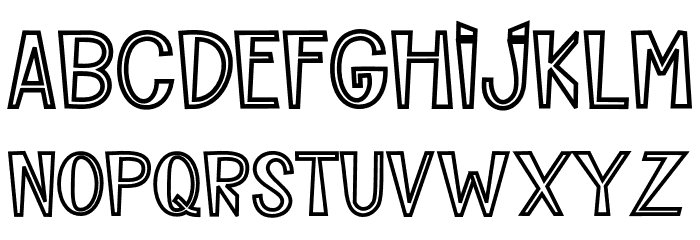 Planing Font LOWERCASE