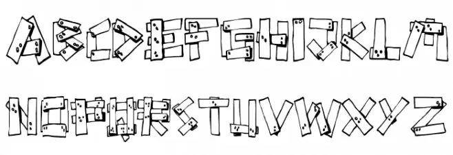Planks 字体 大写