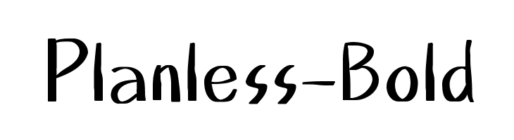 Planless-Bold  Descarca Fonturi Gratis