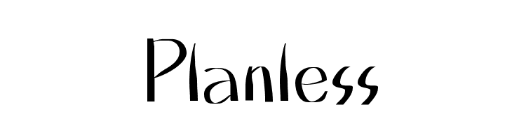 Planless  नि: शुल्क फ़ॉन्ट्स डाउनलोड
