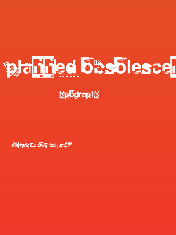 Planned Obsolescence Poster