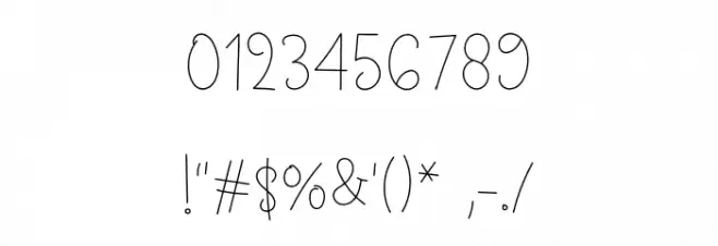 Planner Holiday Font OTHER CHARS