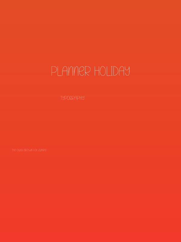 Planner Holiday Poster