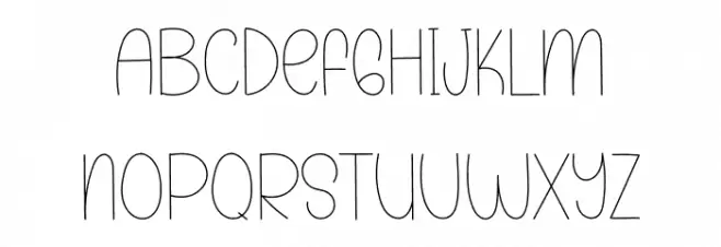 Planner Holiday Schriftart Kleinbuchstaben