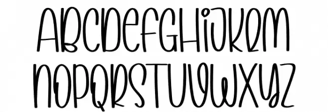 Planner Story फ़ॉन्ट अपरकेस