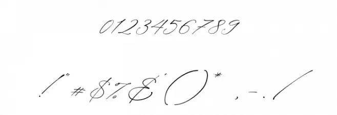 Planolla Font OTHER CHARS