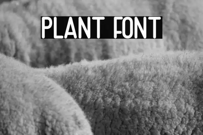 Plant Font examples