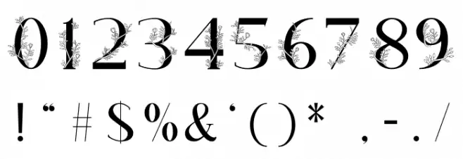 Plante Font OTHER CHARS