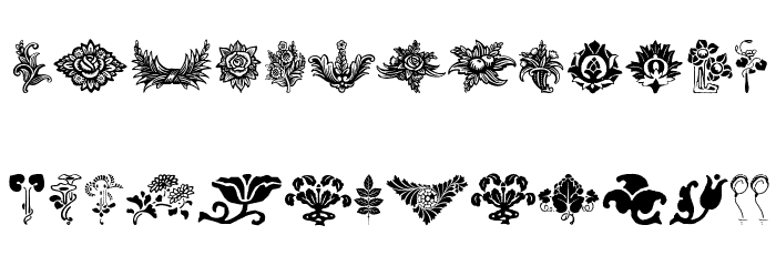 PlantenNBlomen Font LOWERCASE