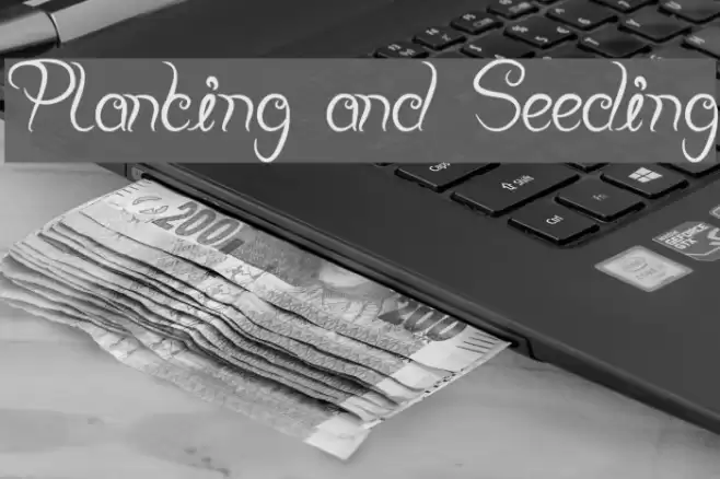 Planting and Seeding Font examples
