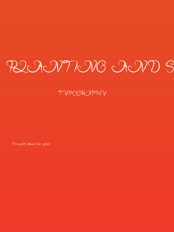 Planting and Seeding Poster