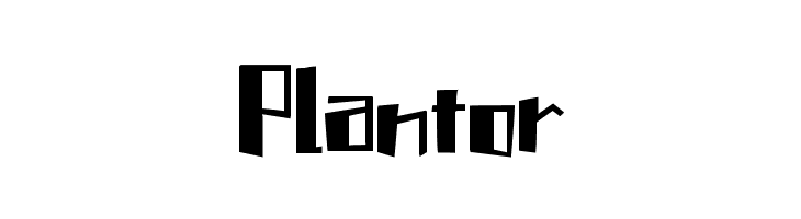 Plantor  font caratteri gratis