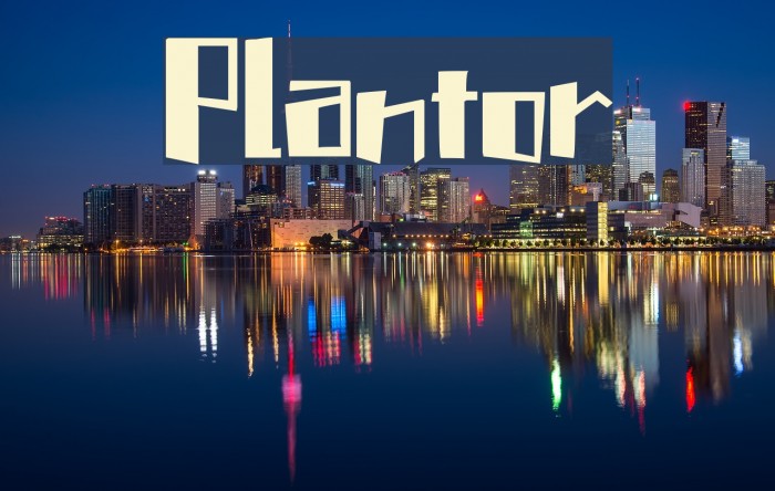 Plantor Font examples