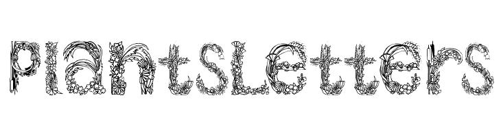 PlantsLetters  Fuentes Gratis Descargar