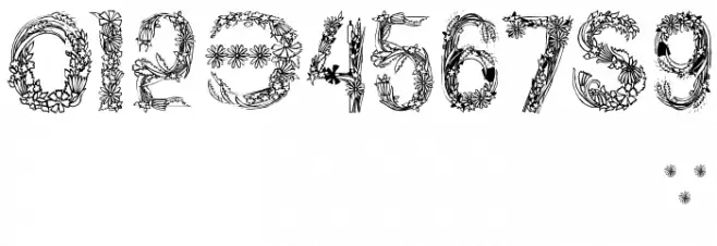 PlantsLetters Font OTHER CHARS