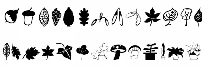 Plants फ़ॉन्ट लोअरकेस