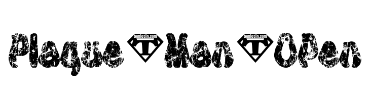 Plaque-Man-Open  Скачать бесплатные шрифты