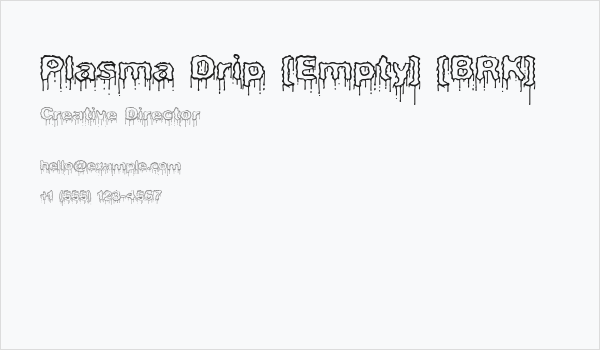 Plasma Drip [Empty] [BRK] Business Card