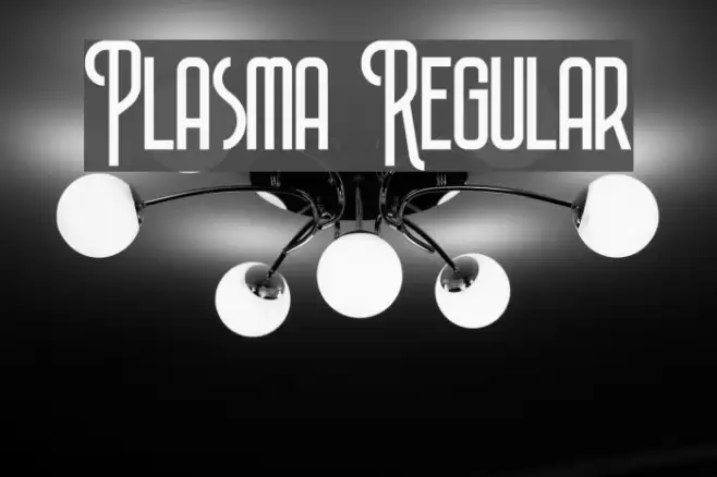 Plasma Regular Font examples