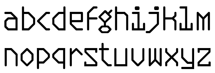 Plasmatic-Regular Font LOWERCASE