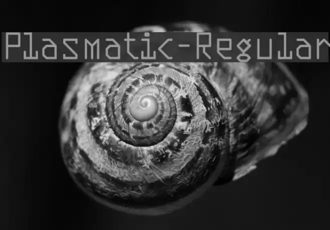 Plasmatic-Regular Font examples