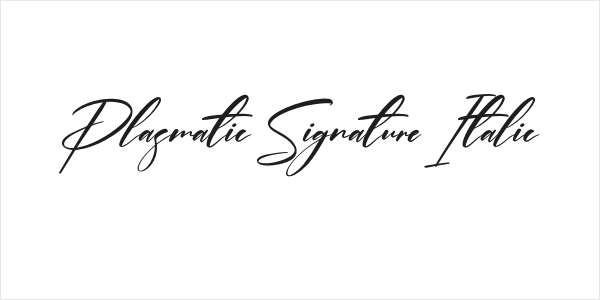 Plasmatic Signature Italic Logo