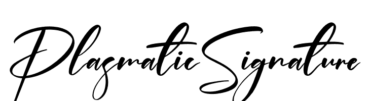 Plasmatic Signature  Frei Schriftart Herunterladen