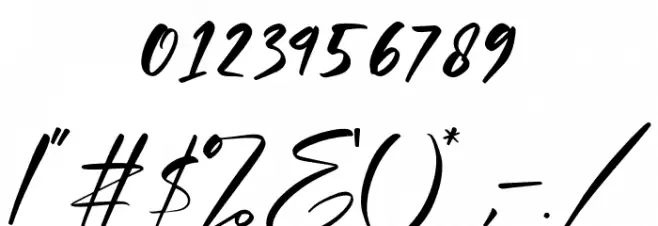 Plasmatic Signature Font OTHER CHARS