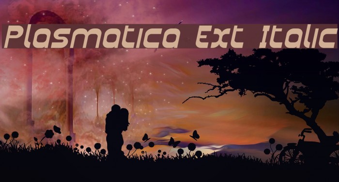 Plasmatica Ext Italic Font examples