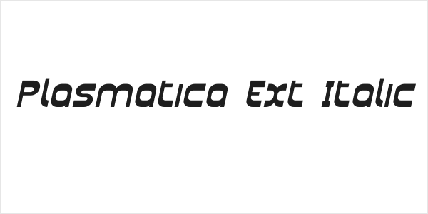 Plasmatica Ext Italic Logo