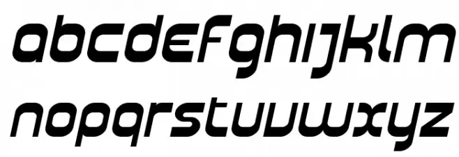 Plasmatica Ext Italic Schriftart Kleinbuchstaben