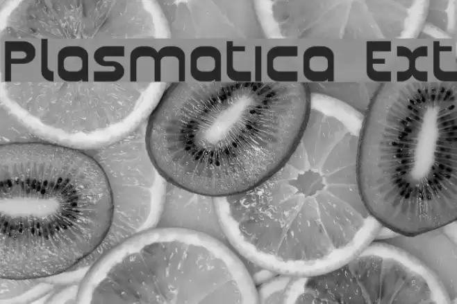 Plasmatica Ext Font examples