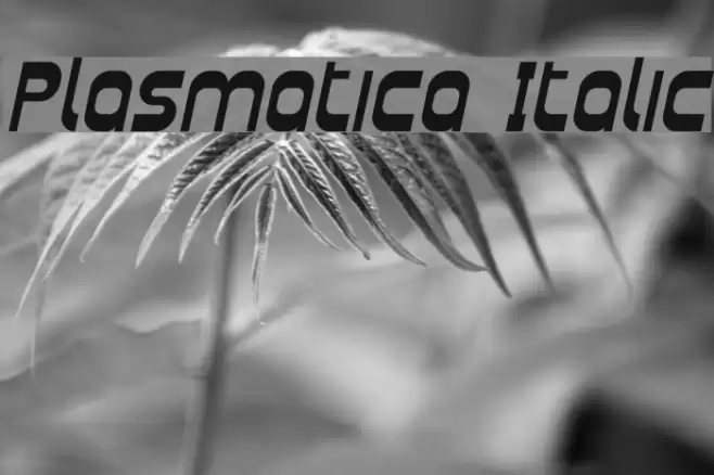 Plasmatica Italic フォント examples