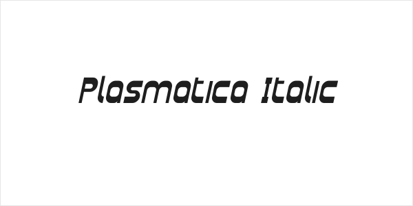 Plasmatica Italic Logo