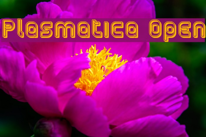 Plasmatica Open Font examples