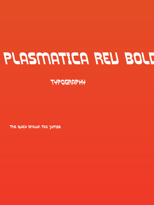 Plasmatica Rev Bold Italic Poster