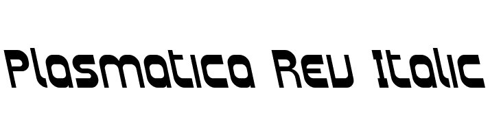 Plasmatica Rev Italic  Fuentes Gratis Descargar