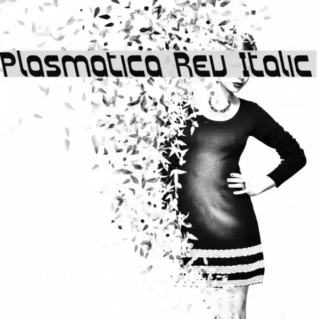 Plasmatica Rev Italic Font examples