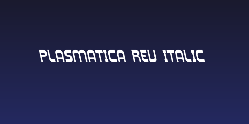 Plasmatica Rev Italic Social Header
